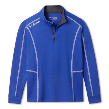 Columbia Majice S Kapuljačom Za Dječake - Omni-Wick Shotgun Quarter Zip Long Sleeve Tamno Plave | DA